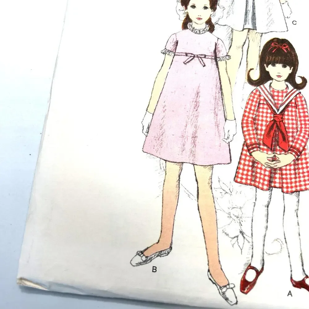 Vogue Vintage 1960's‎ Pattern #6800 Childs One Piece Dress Size 12